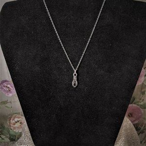 Marcasite Infinity Necklace